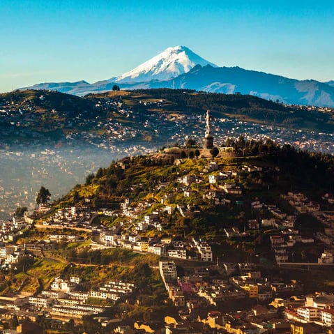 How high is Quito in Ecuador?
