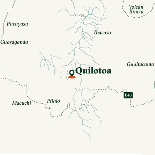 Quilotoa Lake location map