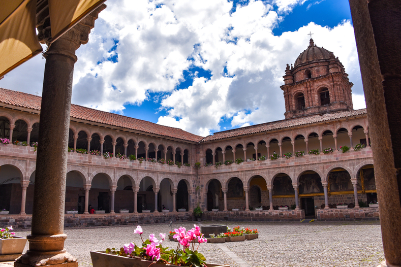 Coricancha Santo Domingo Convent courtyard