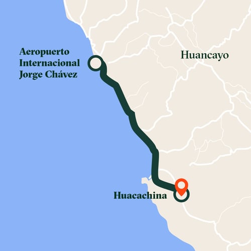 Lima to Huacachina Oasis