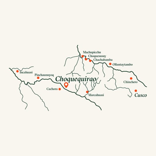 Mapa ubicación de Choquequirao
