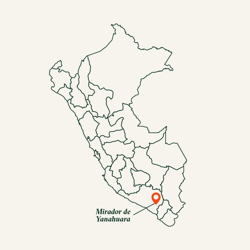 Mapa del Mirador Yanahuara en el Perú