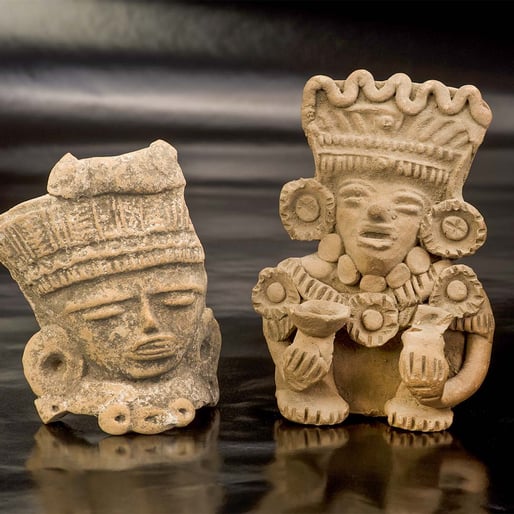 rostros cerámica inca