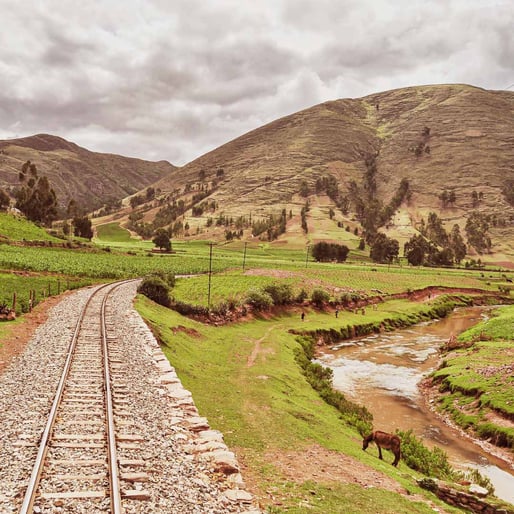 Vías del tren en Cusco 